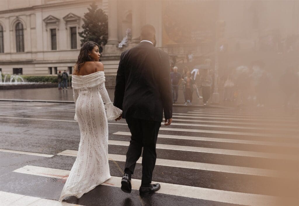This Engagement Session in NYC Proves Rain Can Be the Main Character