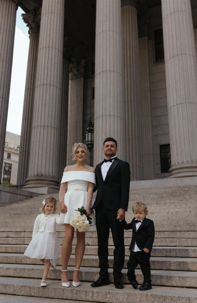Just Married In Manhattan: A Sweet NYC City Hall Elopementthem up while waiting for a ride at Disney. We are blown away!! You are incredible. We cannot thank you
enough. You are unbelievable. On our wedding day I met the most genuine human in you. You are a dream!
We adore you. We could never thank you enough.