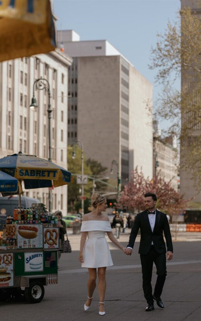 fun and playful elopement in NYC