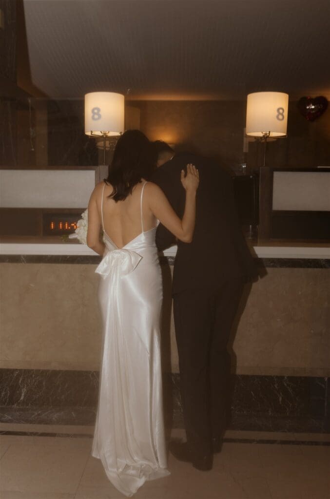 couple before their ceremony in nyc city hall