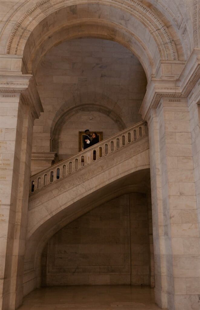 elegant engagement photos in NYC