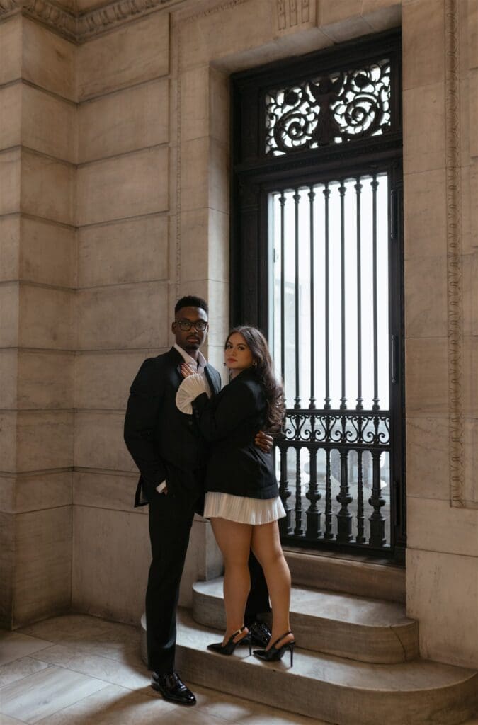 High Fashion Meets Relaxed Romance in This Ludlow Hotel Engagement Session