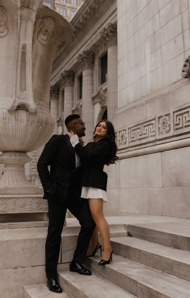 High Fashion Meets Relaxed Romance in This Ludlow Hotel Engagement Session
