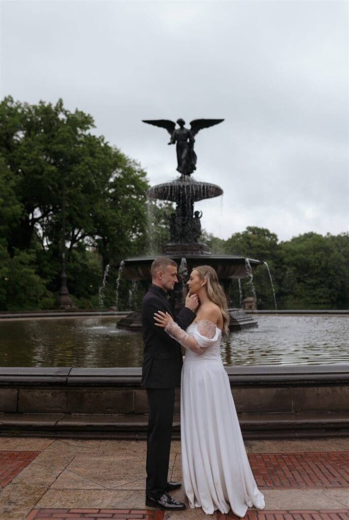 cute bridal session in central park