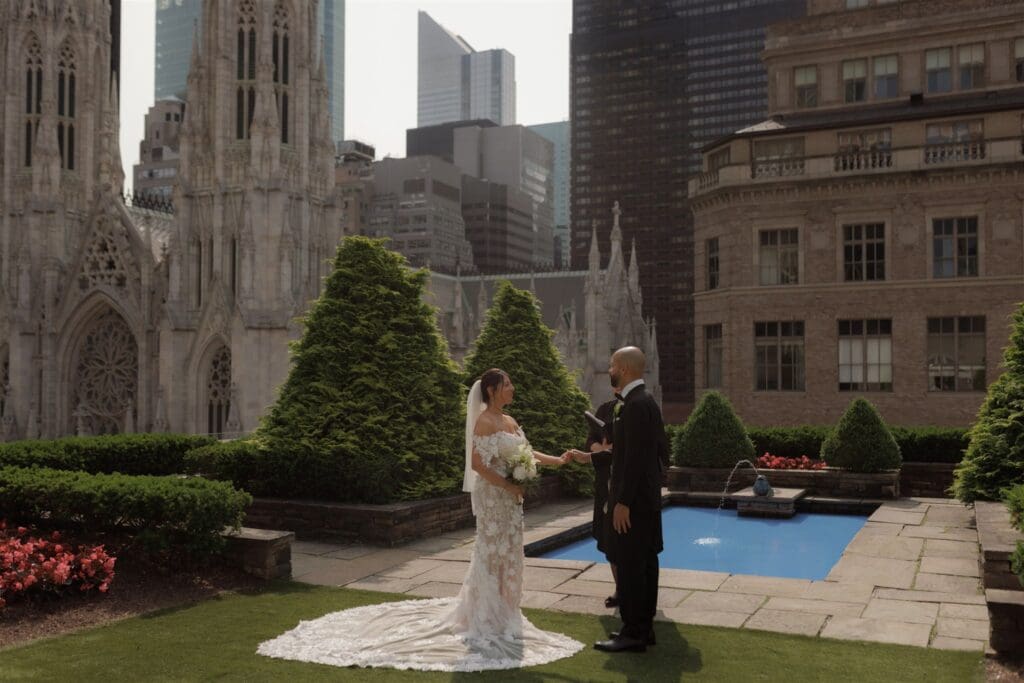 Kenneth & Rose’s Modern 620 Loft & Garden Wedding with a Post-Vow City Adventure