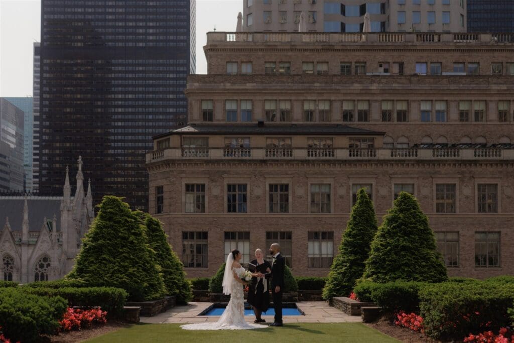 Kenneth & Rose’s Modern 620 Loft & Garden Wedding with a Post-Vow City Adventure