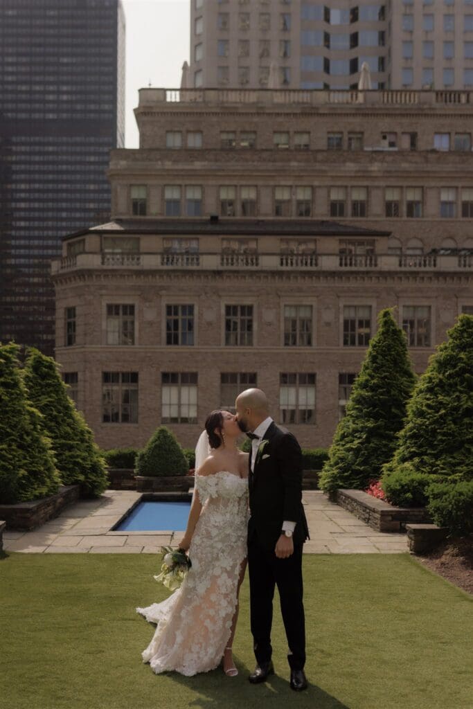 Kenneth & Rose’s Modern 620 Loft & Garden Wedding with a Post-Vow City Adventure