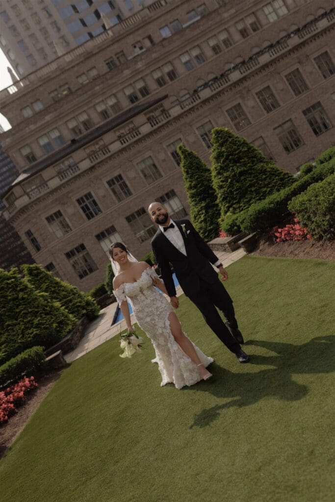 happy couple at their dream wedding day