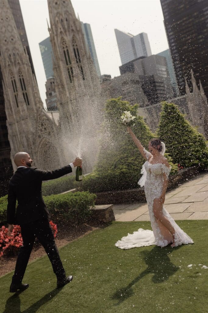 Kenneth & Rose’s Modern 620 Loft & Garden Wedding with a Post-Vow City Adventure