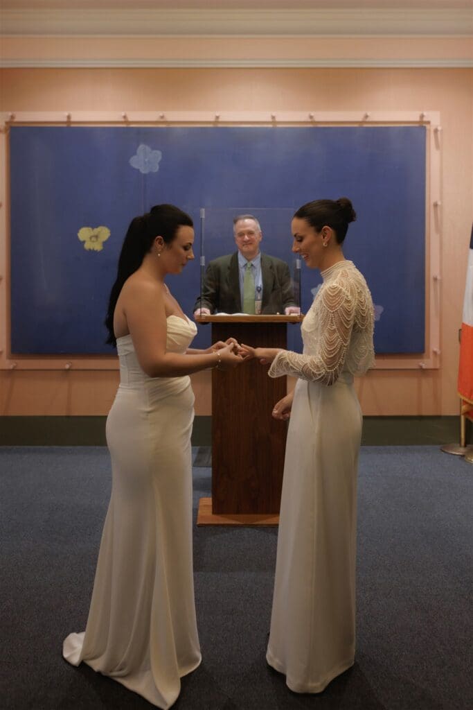 Happy couple at the dream elopement