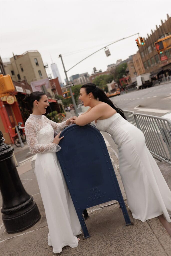 From Brooklyn Views to Ruby’s Cafe: Jess & Amy’s Manhattan City Hall Elopement