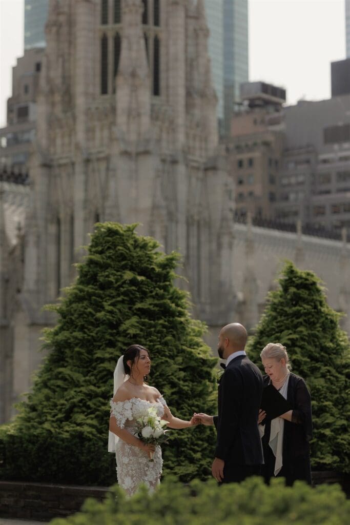 Kenneth & Rose’s Modern 620 Loft & Garden Wedding with a Post-Vow City Adventure