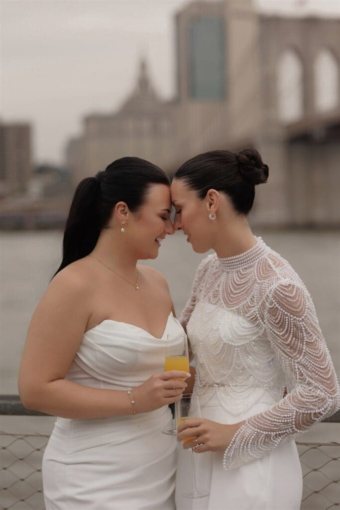 From Brooklyn Views to Ruby’s Cafe: Jess & Amy’s Manhattan City Hall Elopement