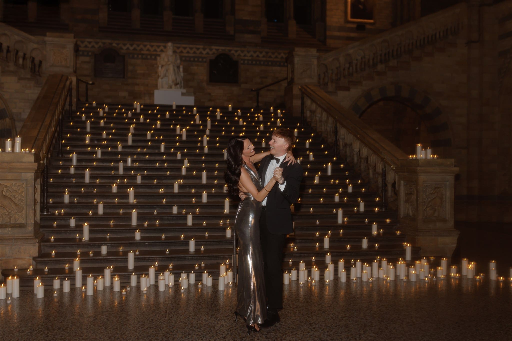 A Modern Romantic London Proposal at the Natural History Museum