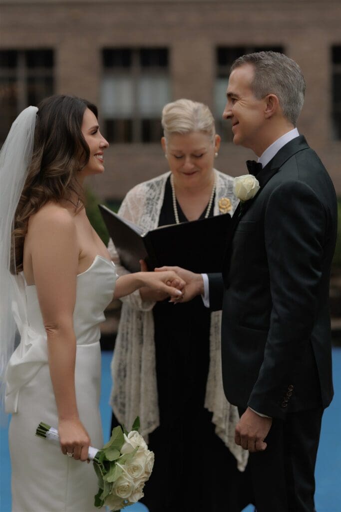 bride and groom at their dream elopement ceremony