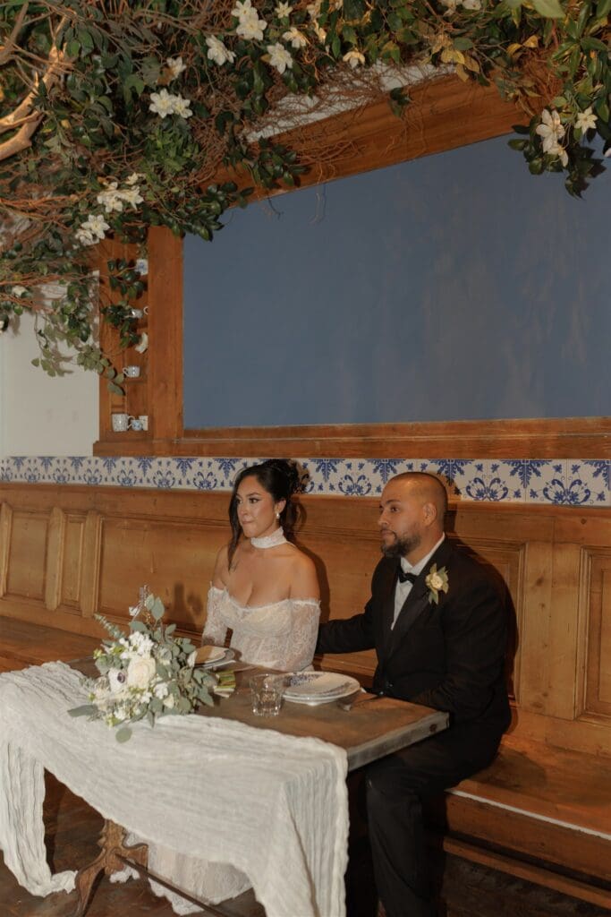 couple at their dream reception party