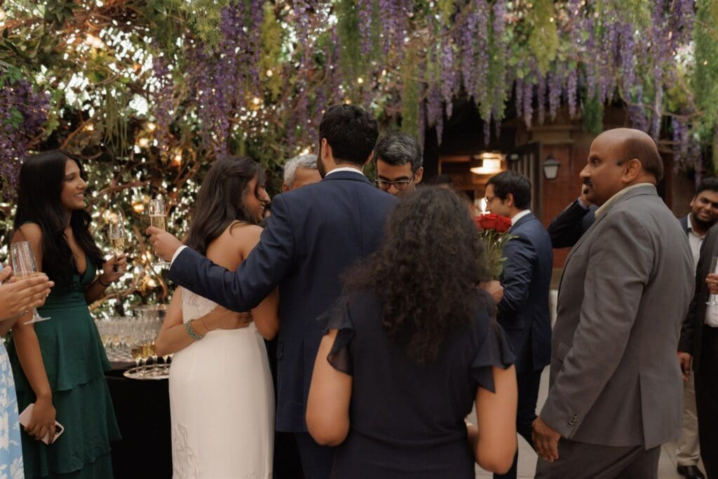 timeless and elegant engagement party