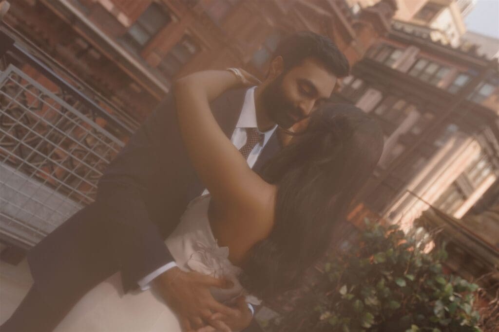 Mukund & Jo Moody Manhattan Rooftop Proposal at The Beekman Hotel