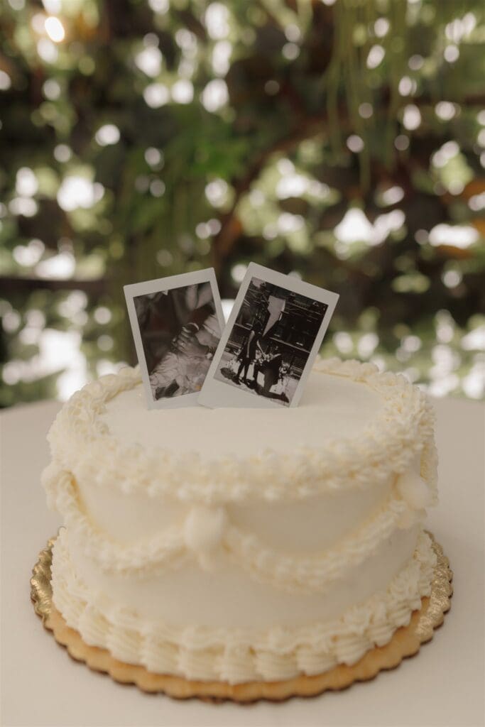 stunning engagement cake
