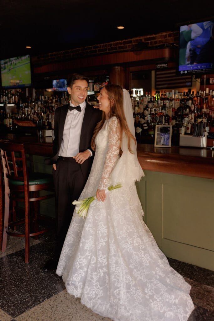 stunning picture of the newlyweds