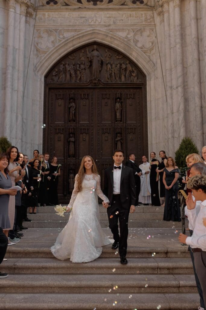 couple before heading to their reception