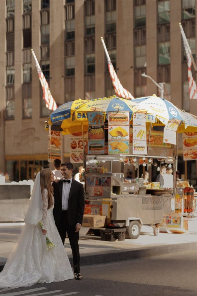 fun bridal portraits in NYC