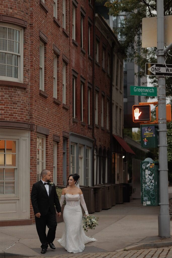cute couple after their ceremony