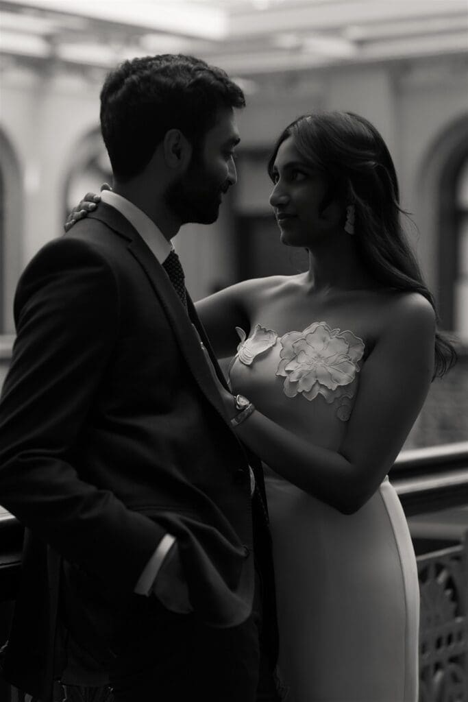 Mukund & Jo Moody Manhattan Rooftop Proposal at The Beekman Hotel