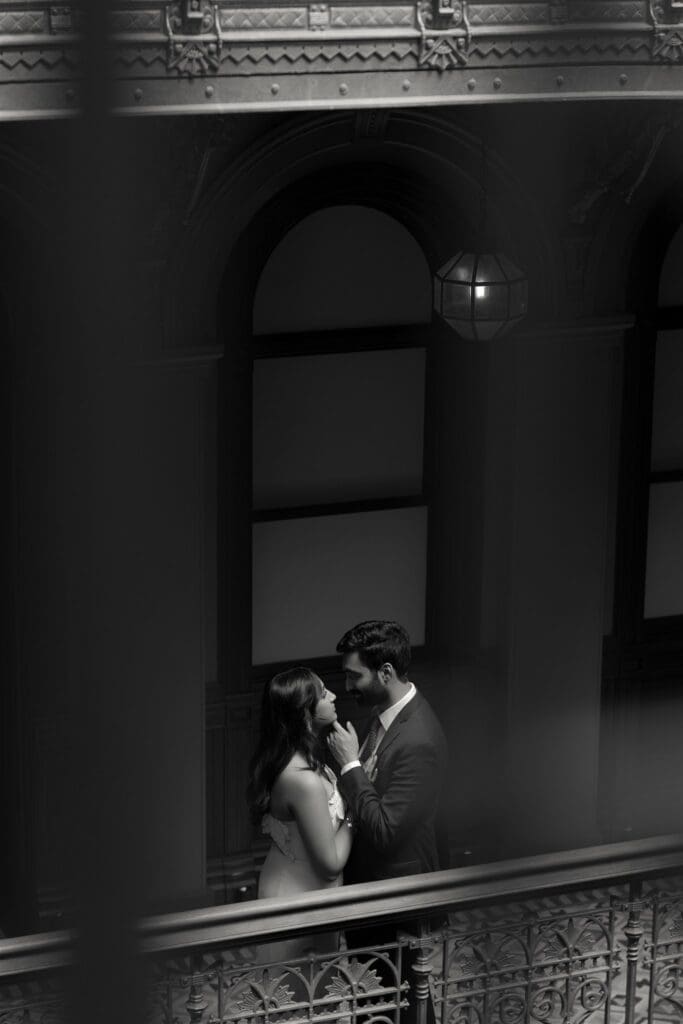 cute picture of the couple laughing with each other